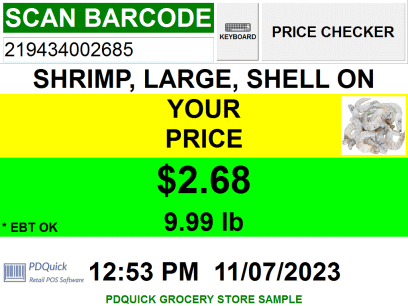AML Monarch Price Checking Screen